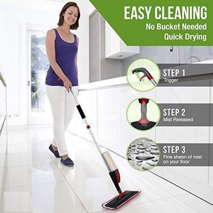 Spray Mop - 360 Degree Handle Wet & Dry Microfiber